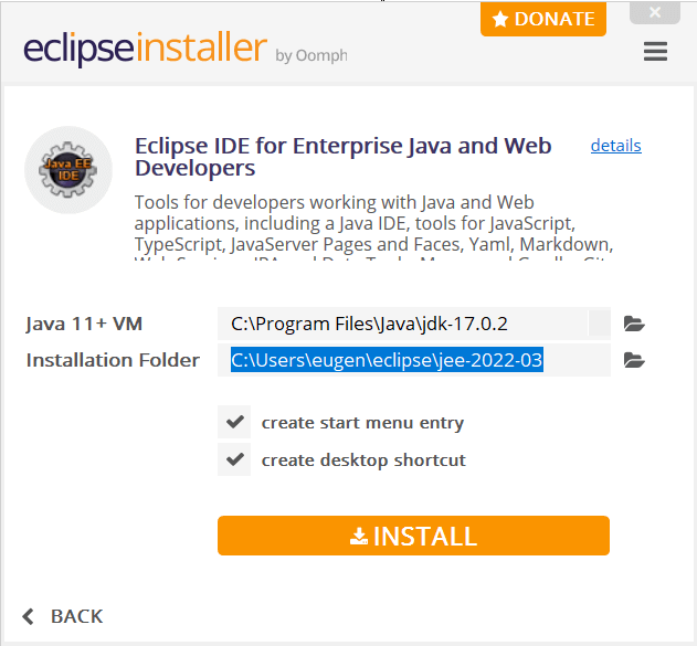 Создание первого проекта в Eclipse IDE