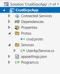CRUD в сервисах ASP.NET GRPC на C#