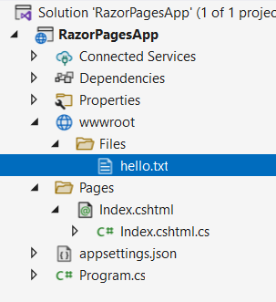 Отправка файла на странице Razor Pages в ASP.NET Core и C#