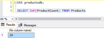 Функция SUM в T-SQL