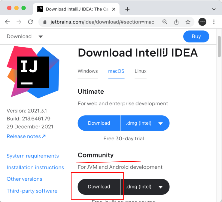 Установка IntelliJ IDEA Community для Dart