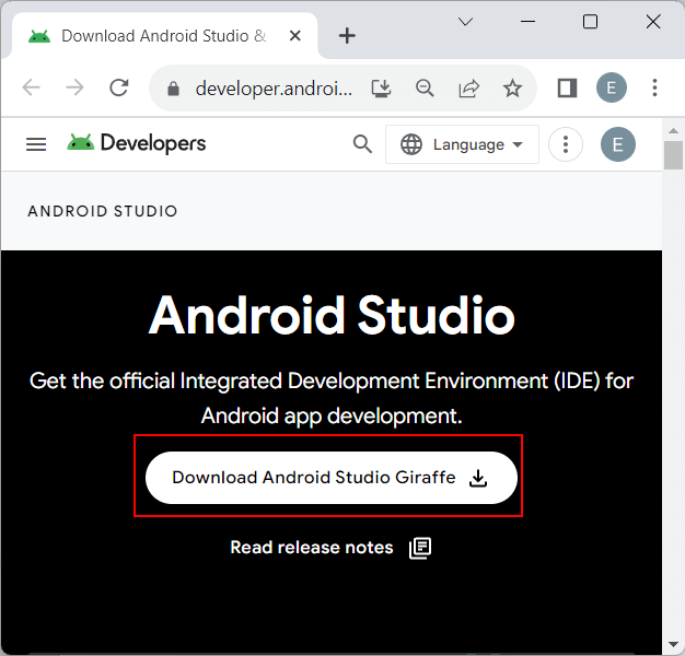 Установка Android Studio