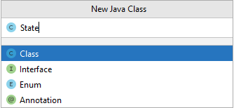 Создание класса java в Android Studio