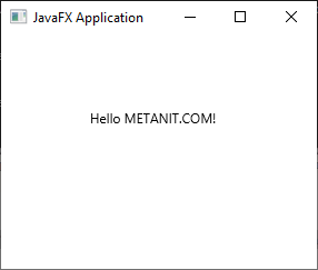 Первая программа на JavaFX
