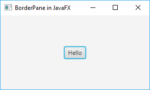 Центрирование в BorderPane in JavaFX