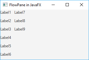 Вертикальная ориентация FlowPane в JavaFX