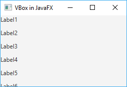 VBox в JavaFX