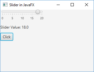Slider in JavaFX