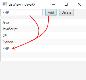 Изменение элементов в ListView в JavaFX