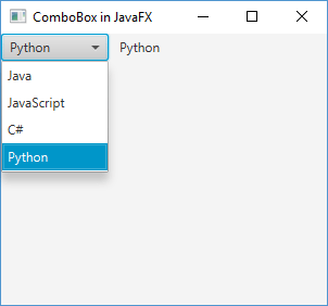ComboBox в JavaFX