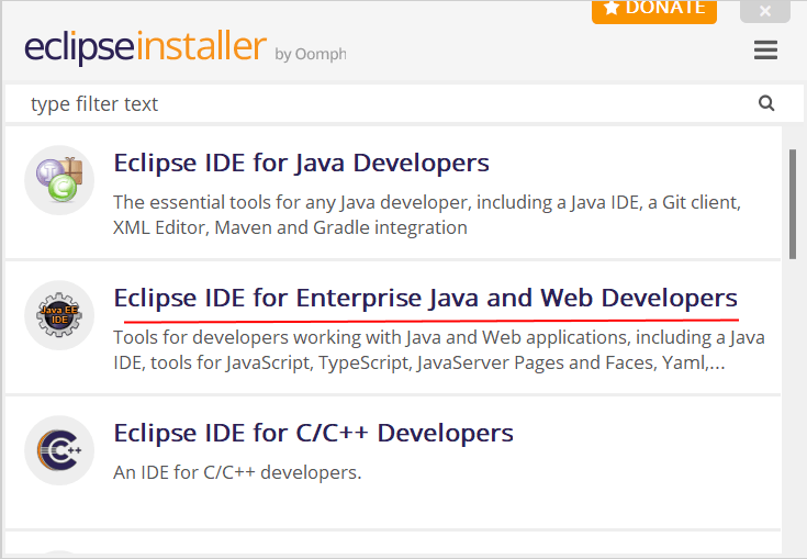 Eclipse IDE for JAVA EE