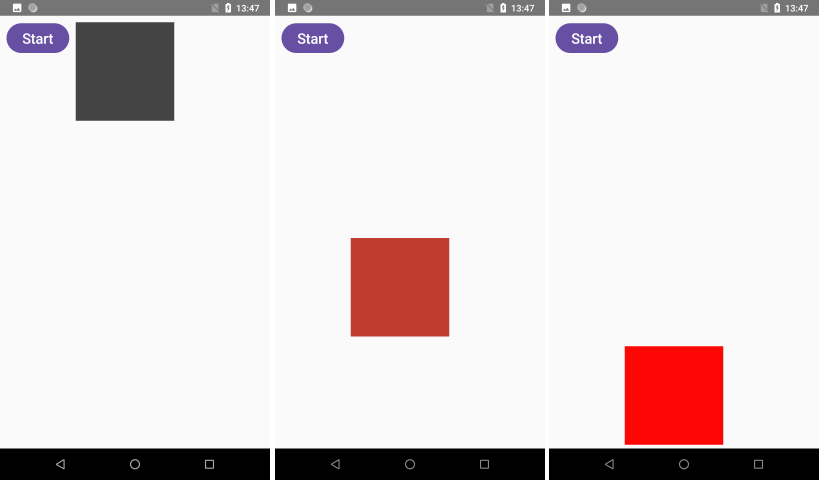 Объединение анимаций и Transition в Jetpack Compose на Kotlin в Android
