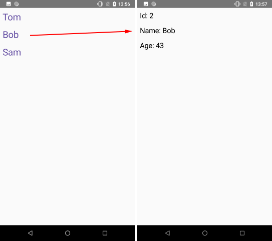 Навигация и передача параметров в приложении на Jetpack Compose на Kotlin в Android