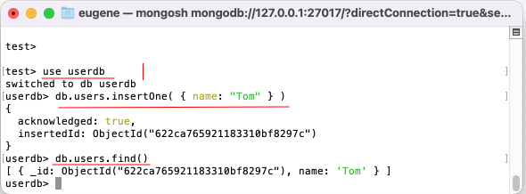 Начало работы с базой данных MongoDB на Mac OS