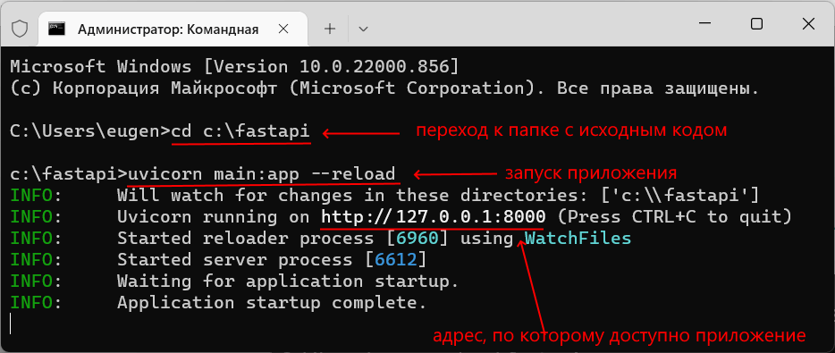 Запуск проекта на FastAPI и Python