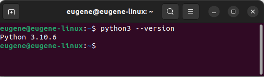 Версия интерпретатора Python в Linux
