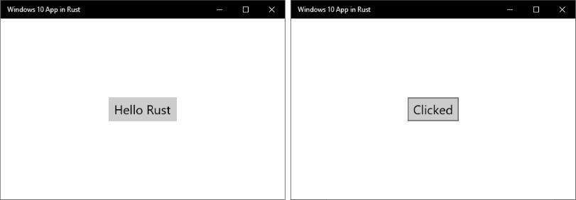 Обработка событий в графическом приложении на Rust для Windows 10