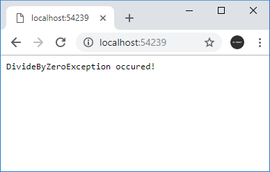 Error Handling in ASP.NET Core