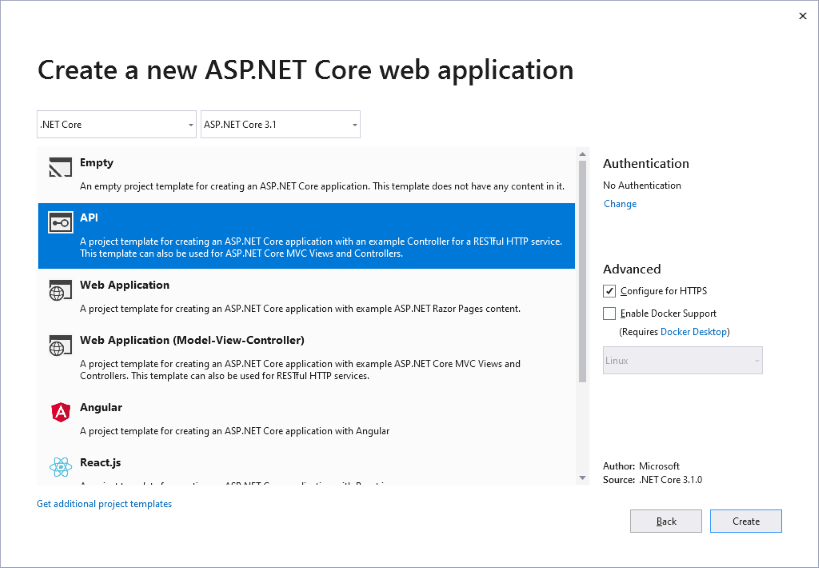 Web API в ASP.NET Core