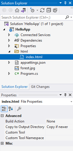 Отправка html-страницы в ASP.NET Core и C#