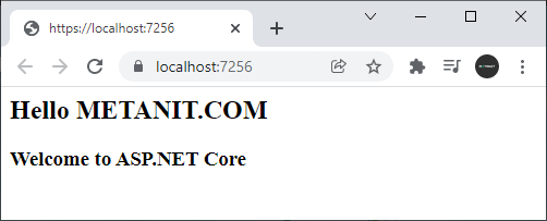 Отправка html кода из ASP.NET Core и C#