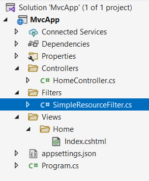 Определение фильтров в ASP.NET Core MVC и C#