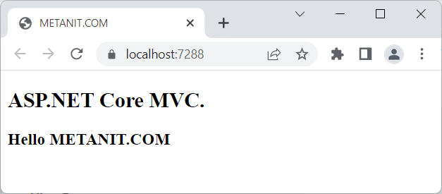 ViewData в представлениях ASP.NET Core MVC в C#