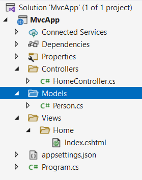 Модели в ASP.NET Core MVC и C#