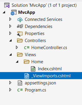 _ViewImports.cshtml в ASP.NET Core MVC и C#