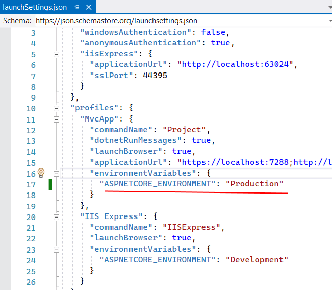 Переменная ASPNETCORE_ENVIRONMENT в ASP.NET Core MVC и C#