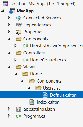 контекст компонента представления в ASP.NET Core MVC и C#