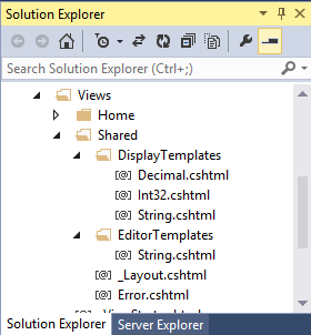 Display and Editor Templates in ASP.NET MVC 5