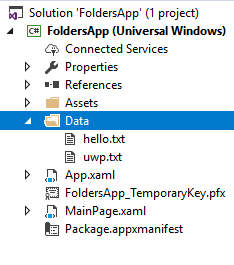 Работа с папками на Universal Windows Platform