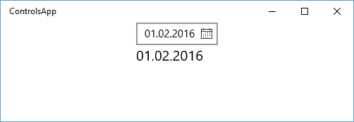 Изменение даты в календаре в UWP