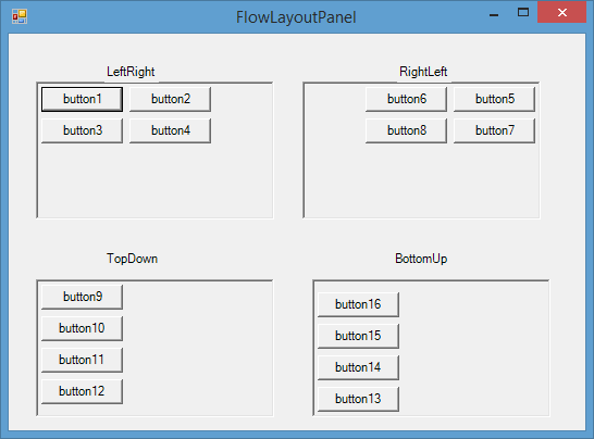 Элемент FlowLayoutPanel в Windows Forms