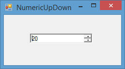 NumericUpDown в Windows Forms