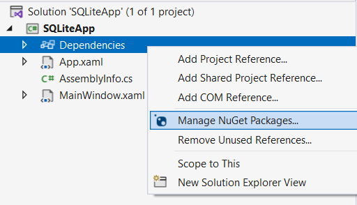 переход к пакетному менеджеру NuGet в проекте WPF на C#