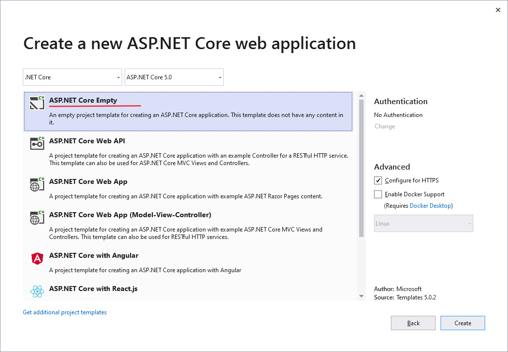 ASP.NET Core Web api для Xamarin Forms