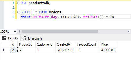 Функции для работы с датами и временем в T-SQL и MS SQL Server