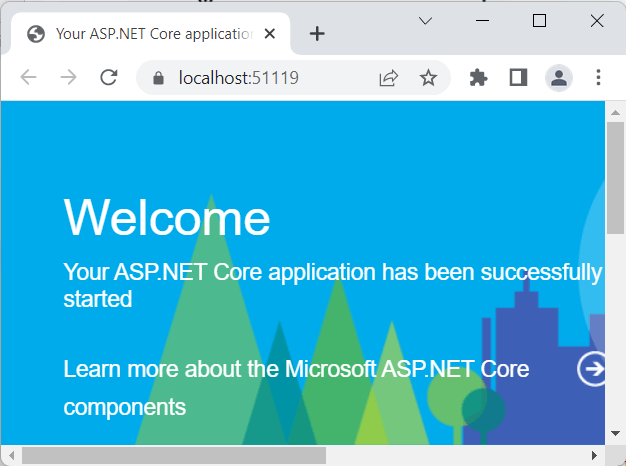 Встроенные middleware в ASP.NET Core и Visual Basic .NET и WelcomePageMiddleware