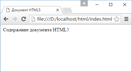 Документ HTML5