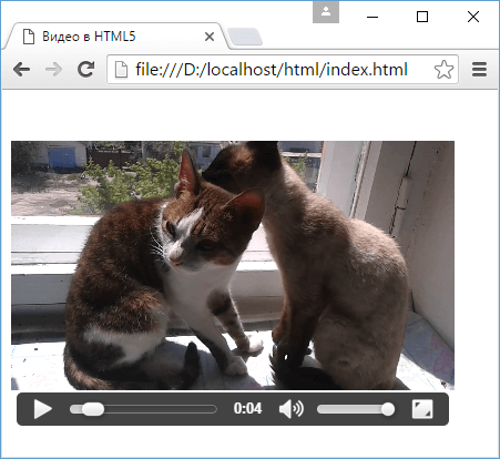 Видео в HTML5