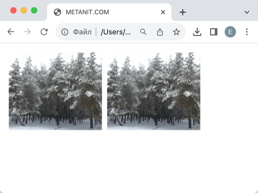 Вывод двух изображений на canvas в JavaScript с помощью метода drawImage